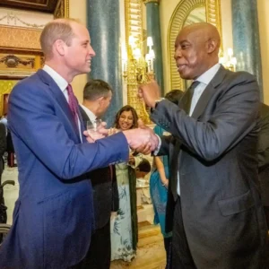 Joshua Phoho Setipa meet with Prince William